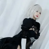 51酱《2B黑婚纱》主题写真：53张全套美图，含2个视频