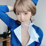 51酱《蓝色制服装》主题写真：35张全套美图，含3个视频
