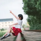 三度_69《JK红裙》主题写真：11张全套美图