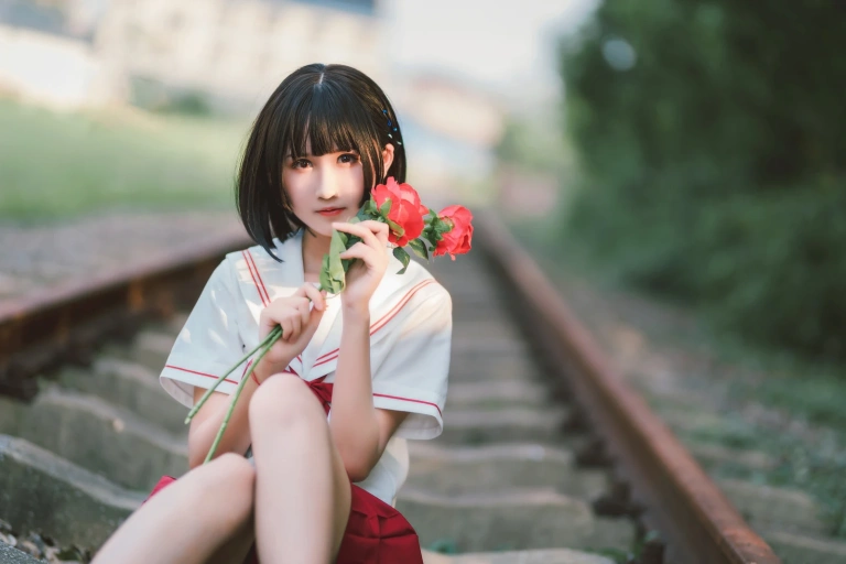 三度_69《JK红裙》主题写真：11张全套美图