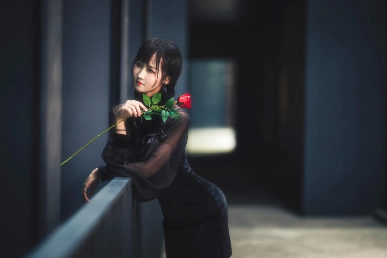 三度_69《玫瑰旗袍》主题写真：13张全套美图