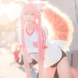 三度_69《玉藻前 运动装》主题写真：9张全套美图