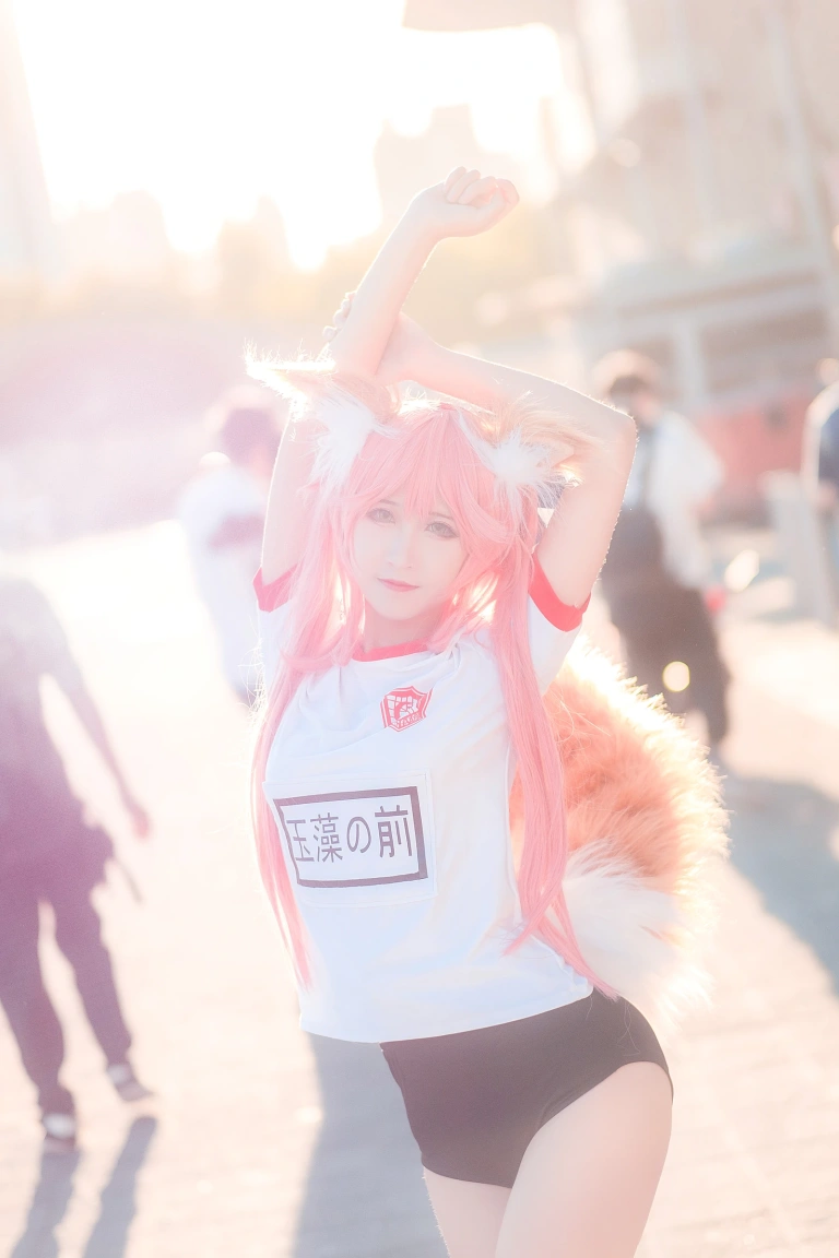 三度_69《玉藻前 运动装》主题写真：9张全套美图