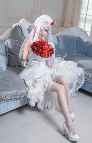 三度_69《G36c花嫁》主题写真：40张全套美图