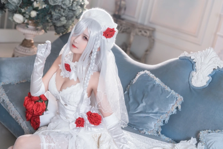 三度_69《G36c花嫁》主题写真：40张全套美图