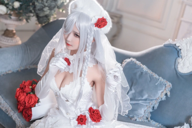 三度_69《G36c花嫁》主题写真：40张全套美图