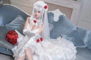 三度_69《G36c花嫁》主题写真：40张全套美图