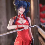 三度_69《明日方舟 陈》主题写真：12张全套美图