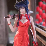 三度_69《明日方舟 陈》主题写真：12张全套美图