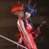 三度_69《明日方舟 陈》主题写真：12张全套美图