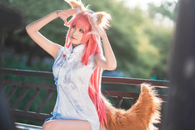 三度_69《旗袍玉藻前》主题写真：41张全套美图