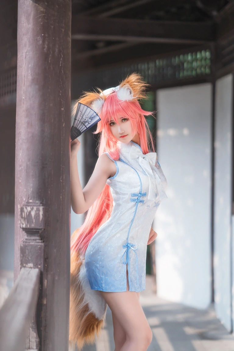 三度_69《旗袍玉藻前》主题写真：41张全套美图