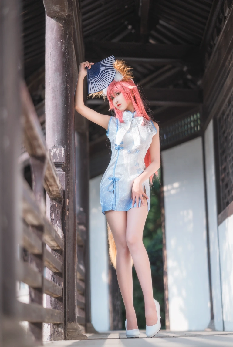三度_69《旗袍玉藻前》主题写真：41张全套美图