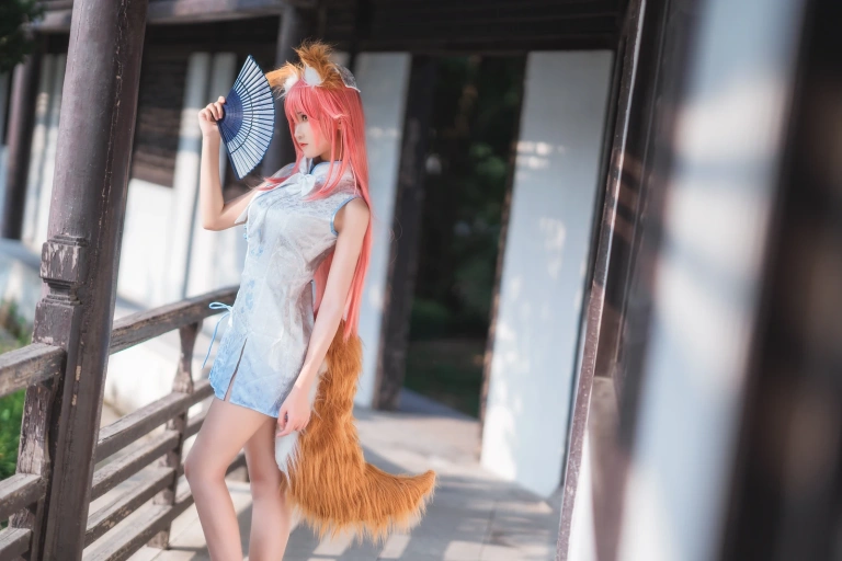 三度_69《旗袍玉藻前》主题写真：41张全套美图
