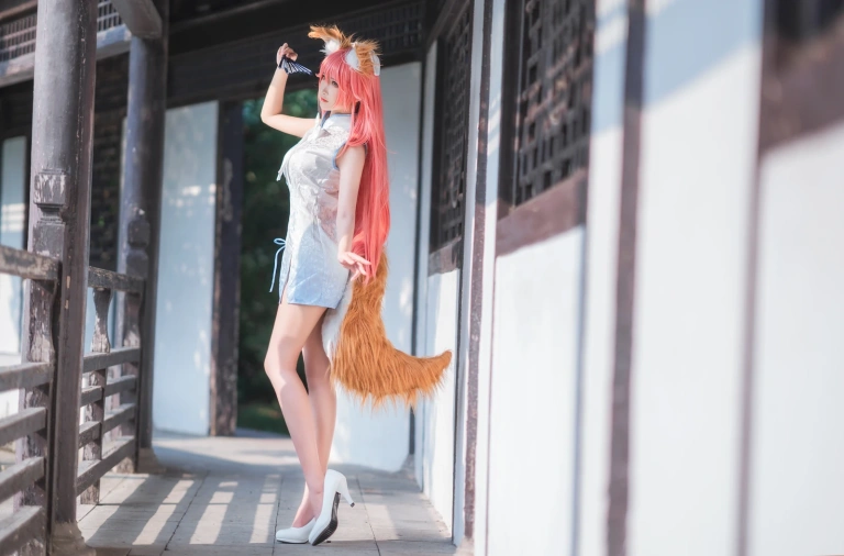 三度_69《旗袍玉藻前》主题写真：41张全套美图