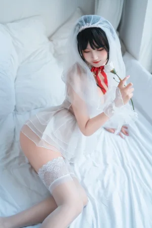 三度_69《婚纱孔雀翎》主题写真：24张全套美图