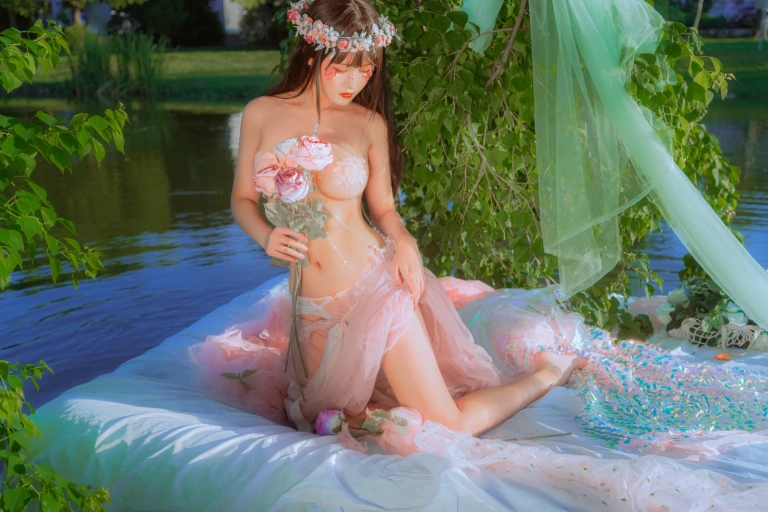 三度_69《水边的阿狄丽娜》主题写真：32张全套美图