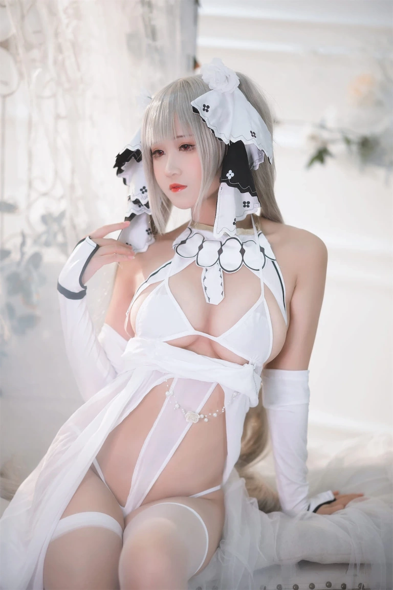三度_69《可畏白纱》主题写真：55张全套美图