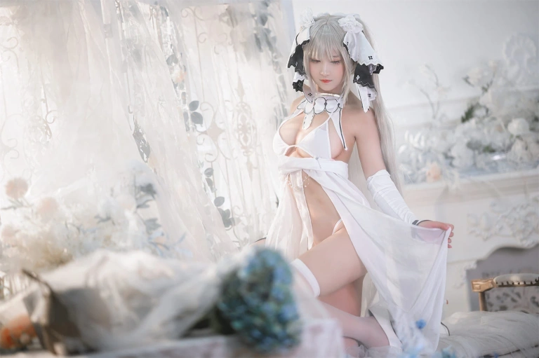 三度_69《可畏白纱》主题写真：55张全套美图