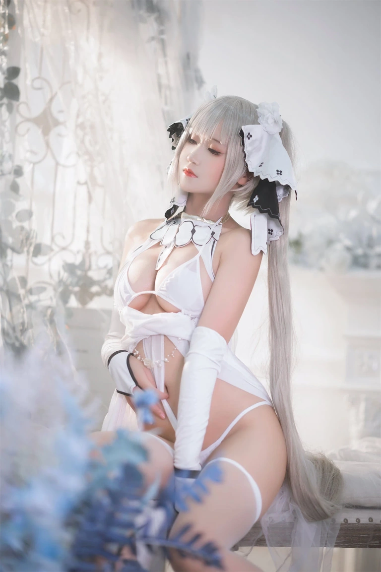 三度_69《可畏白纱》主题写真：55张全套美图