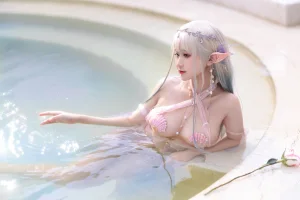 三度_69《温泉美人鱼X贝壳》主题写真：40张全套美图，含3个视频