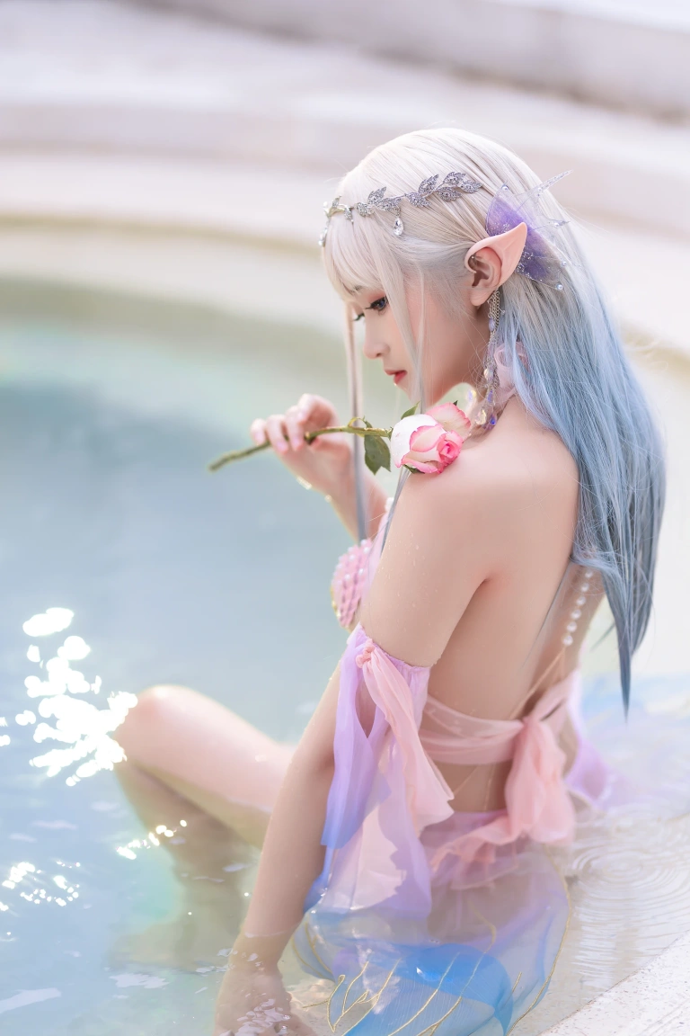 三度_69《温泉美人鱼X贝壳》主题写真：40张全套美图，含3个视频
