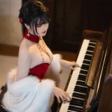 三度_69《红丝绒旗袍》主题写真：75张全套美图，含3个视频