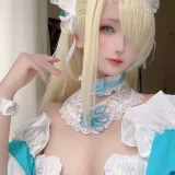 三度_69《蔚蓝档案 明日奈内衣女仆》主题写真：60张全套美图，含2个视频
