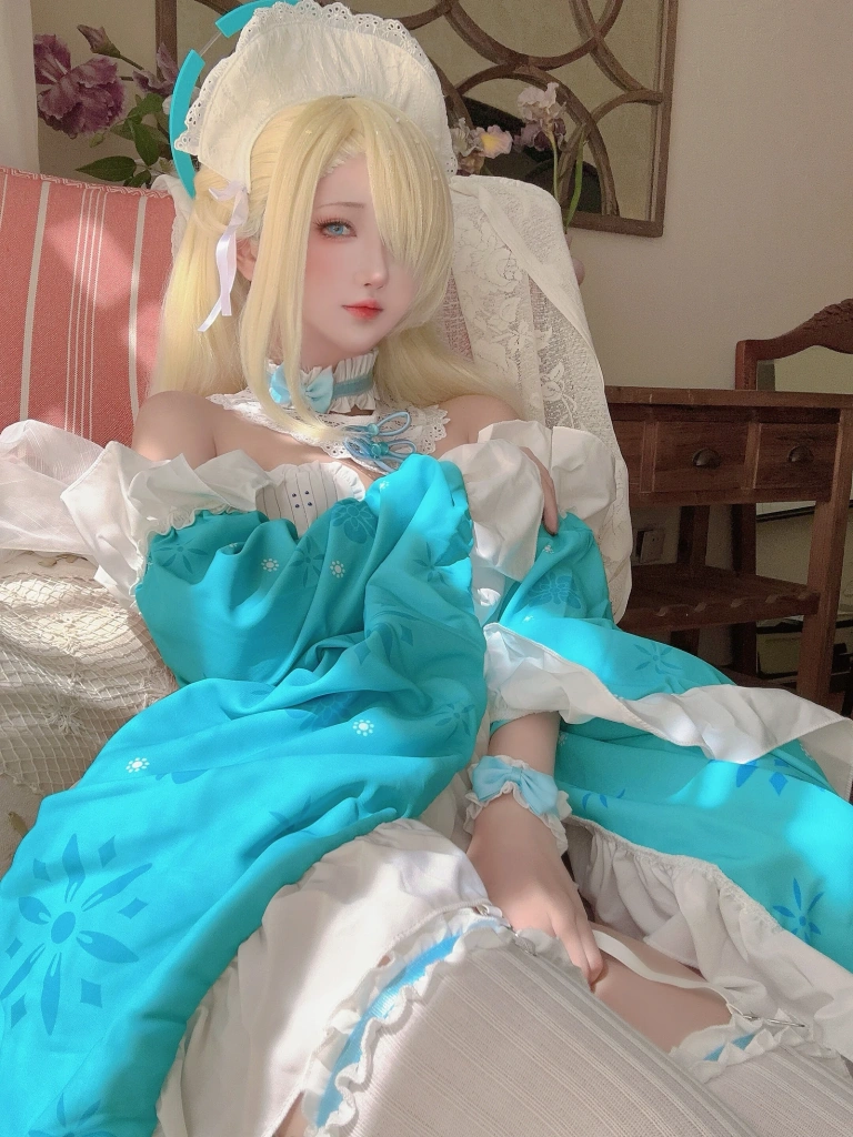 三度_69《蔚蓝档案 明日奈内衣女仆》主题写真：60张全套美图，含2个视频