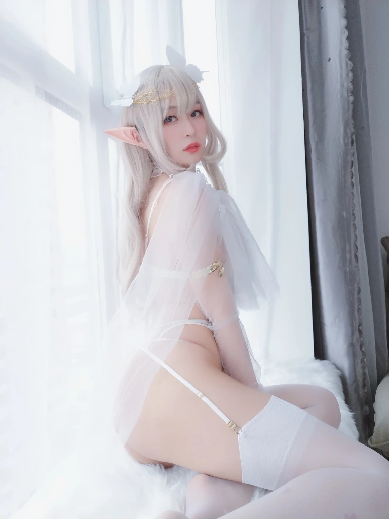 白银81《纯白精灵》主题写真：45张全套美图
