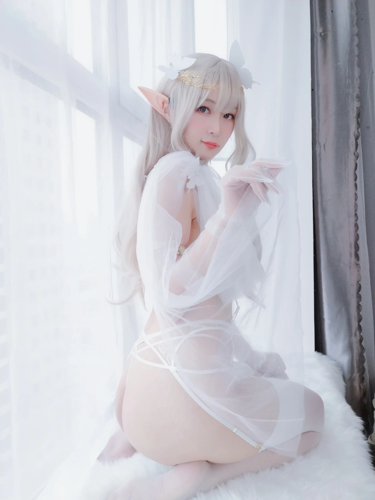 白银81《纯白精灵》主题写真：45张全套美图