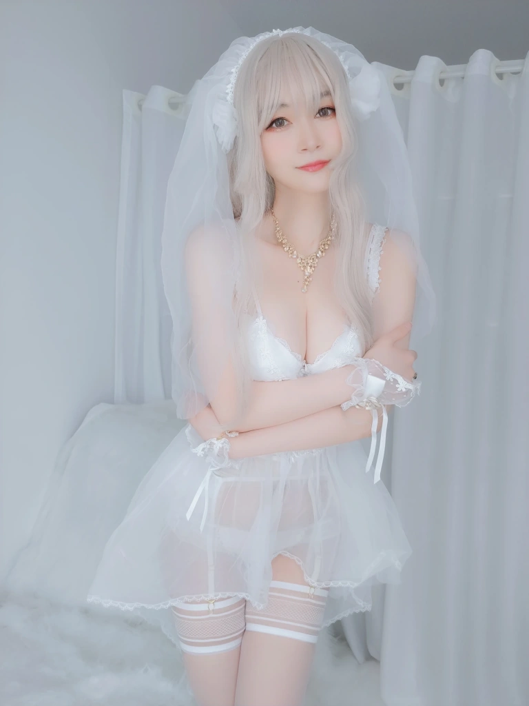 白银81《纯白花嫁》主题写真：161张全套美图，含6个视频