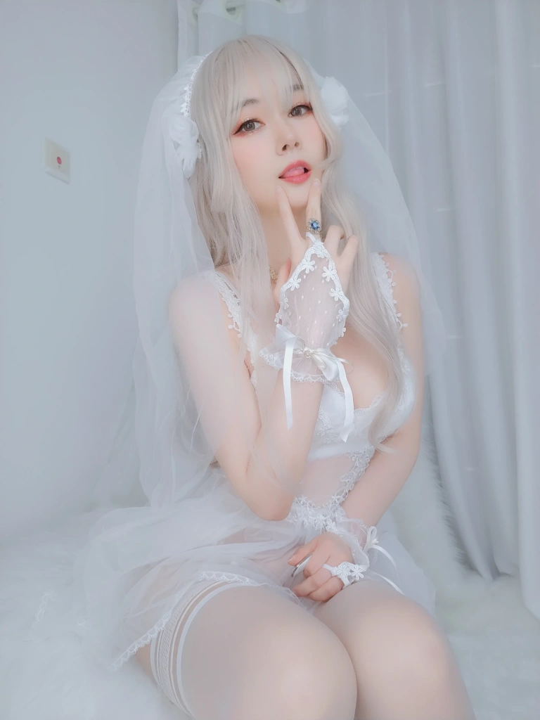 白银81《纯白花嫁》主题写真：161张全套美图，含6个视频