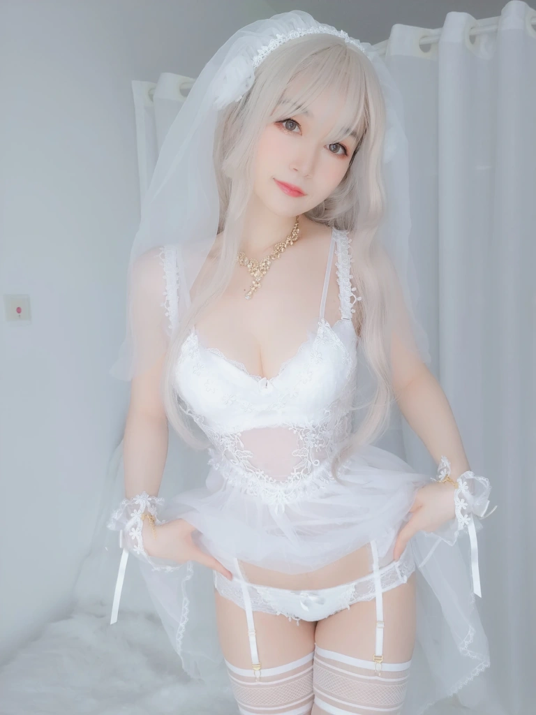 白银81《纯白花嫁》主题写真：161张全套美图，含6个视频