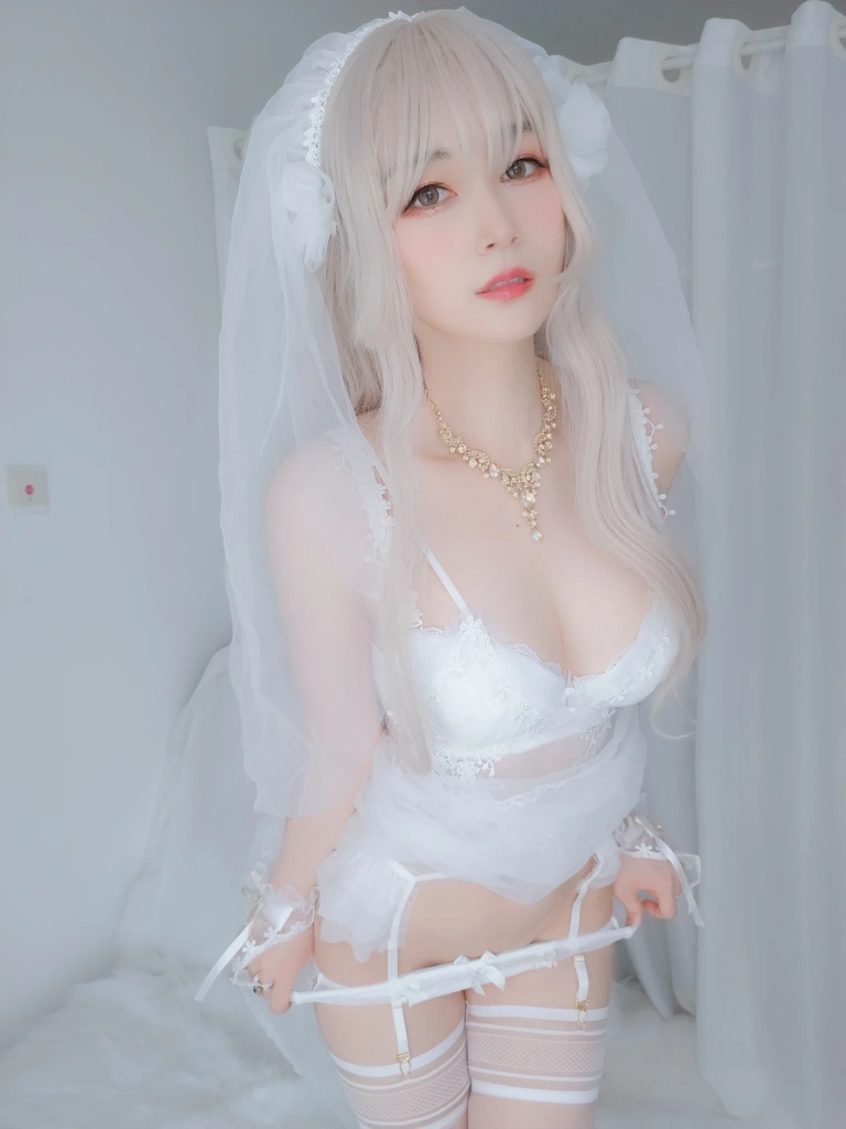 白银81《纯白花嫁》主题写真：161张全套美图，含6个视频