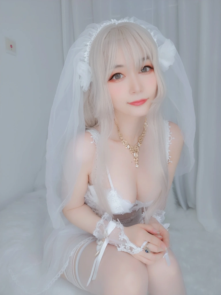 白银81《纯白花嫁》主题写真：161张全套美图，含6个视频
