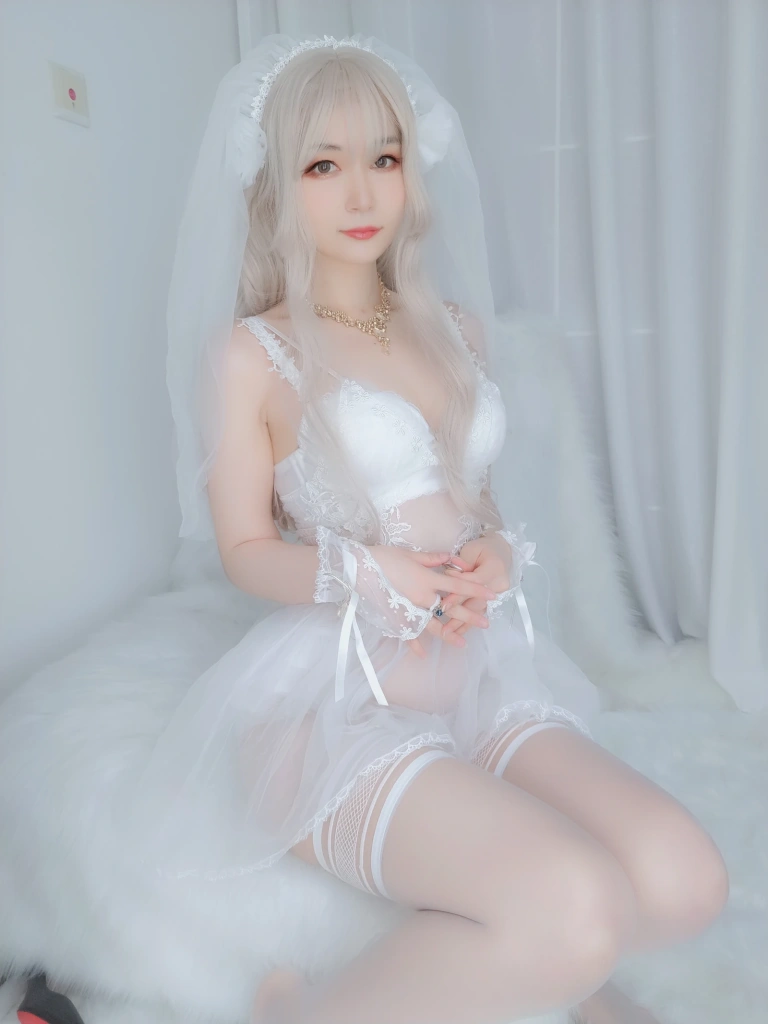 白银81《纯白花嫁》主题写真：161张全套美图，含6个视频