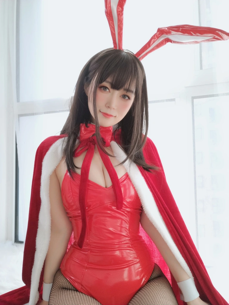 白银81《自撮り Vol.50 圣诞兔女郎》主题写真：97张全套美图，含6个视频