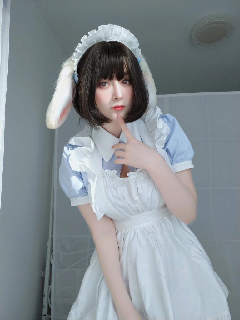白银81《兔耳女仆》主题写真：111张全套美图，含3个视频