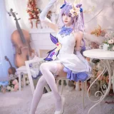 艾西Aiwest《刻晴花嫁》主题写真：40张全套美图