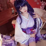 艾西Aiwest《雷电将军》主题写真：30张全套美图