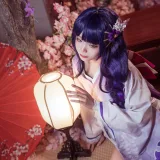 艾西Aiwest《雷电将军》主题写真：30张全套美图