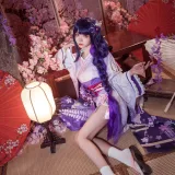 艾西Aiwest《雷电将军》主题写真：30张全套美图