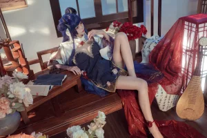艾西Aiwest《伊吹新年旗袍》主题写真：35张全套美图