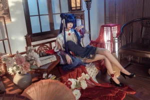 艾西Aiwest《伊吹新年旗袍》主题写真：35张全套美图