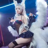 艾西Aiwest&喜欢爱理吗《碧蓝航线 巴尔的摩&信浓 赛车女郎》主题写真：47张全套美图