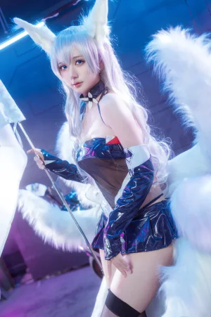 艾西Aiwest&喜欢爱理吗《碧蓝航线 巴尔的摩&信浓 赛车女郎》主题写真：47张全套美图
