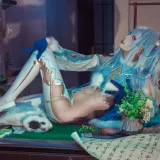 艾西Aiwest《PA-15 芙洛伦跃雪逢春》主题写真：21张全套美图