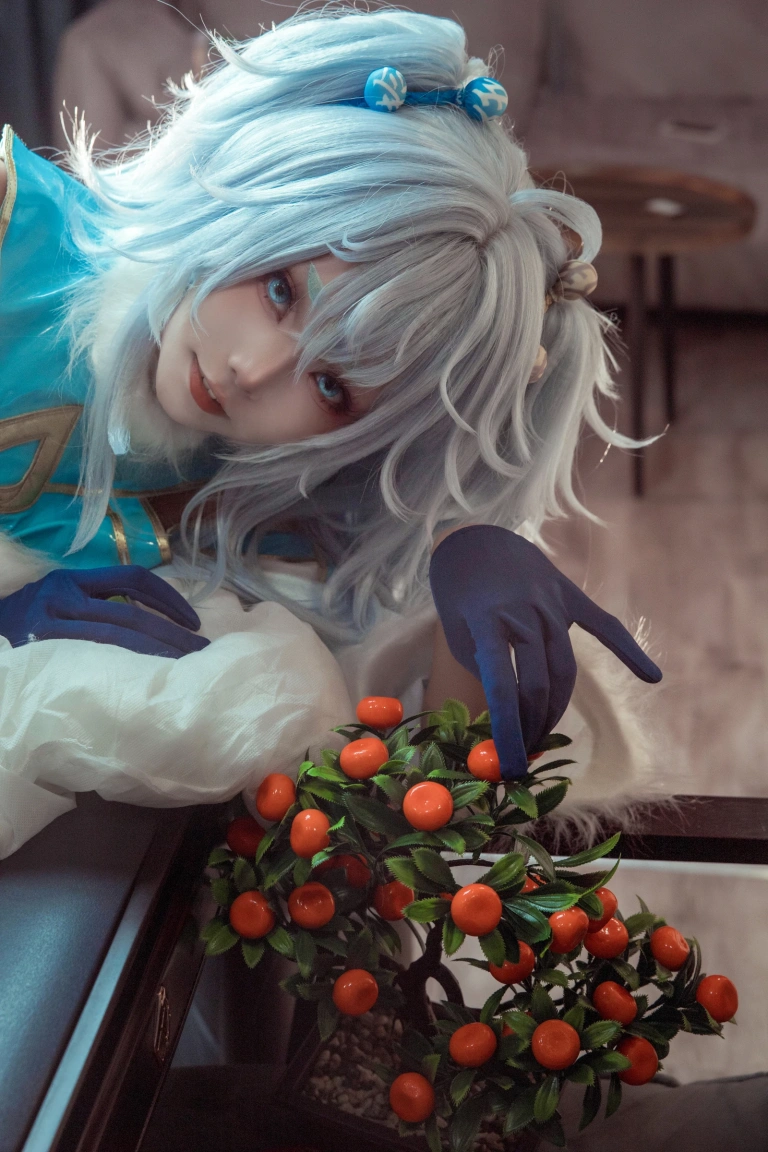 艾西Aiwest《PA-15 芙洛伦跃雪逢春》主题写真：21张全套美图