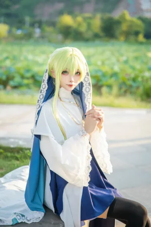 艾西Aiwest《白圣女 塞西莉亚》主题写真：24张全套美图